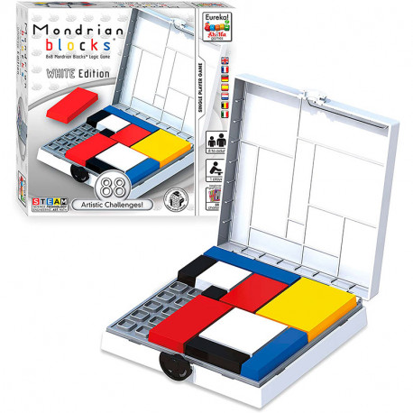 Mondrian Blocks Blanco - juego de lógica para 1 jugador
