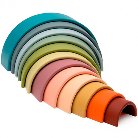 dëna Rainbow - Mi primer arco iris colores Nature de silicona 12 arcos