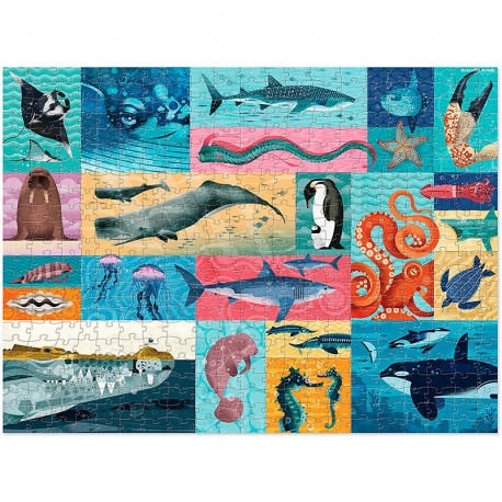 Puzle Familiar Giants of the Sea Animales Marinos- 500 piezas