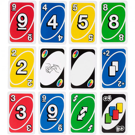 UNO - popular juego de cartas para 2-10 jugadores