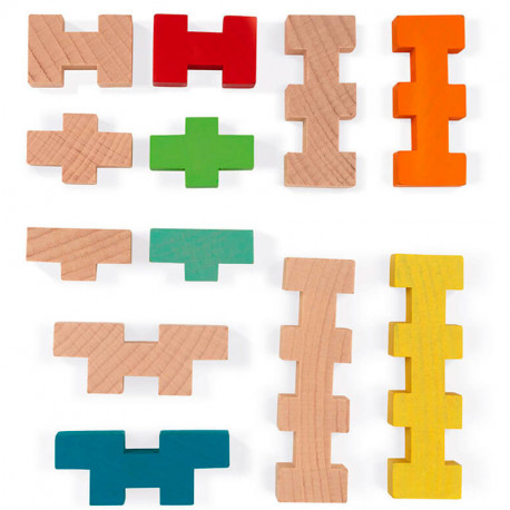 Set de Construcción - 100 piezas de madera