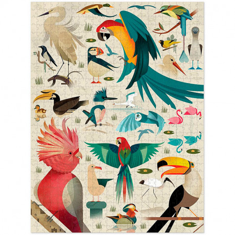 Puzle Familiar El Mundo de los Pájaros - 750 piezas