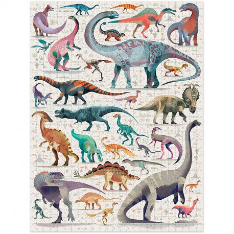 Puzle Familiar El Mundo de los Dinosaurios - 750 piezas