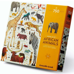 Puzle Familiar El Mundo de los Animales Africanos - 750 piezas