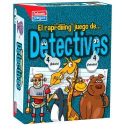 Detectives - Juego de cartas de rapidez y agudeza visual para 2-6 jugadores