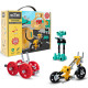 OFFBITS Kit GarageBit con escenarios - juguete de construcción con piezas de repuesto