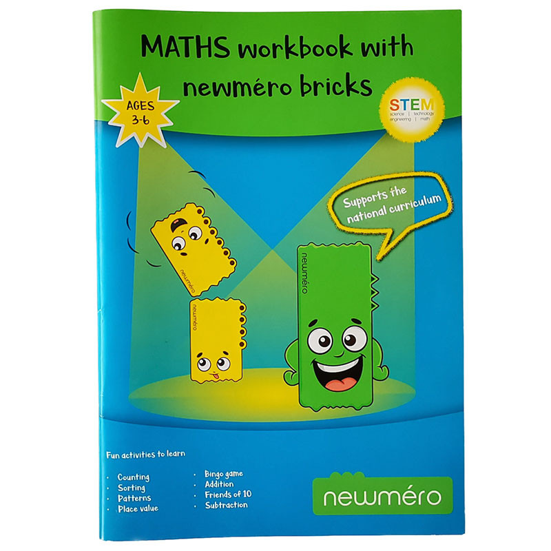 Newméro Workbook 3-6 años - Libro de actividades matemáticas en inglés -  envío 24/48 h 