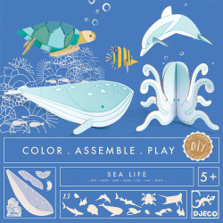 El Mar: Do It Yourself para colorear, construir y jugar - 13 piezas