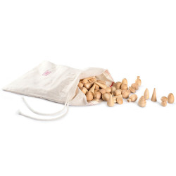 60 piezas de madera para mandalas - Madera Natural