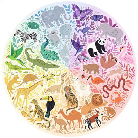 Puzle Circular - Circle of Colors Animales - 500 piezas