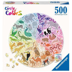 Puzle Circular - Circle of Colors Mandala - 500 peces