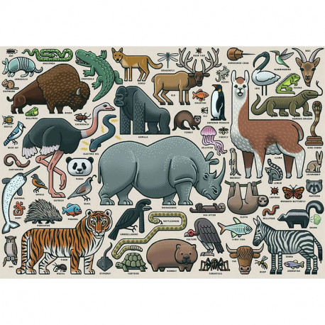 Puzzle Animales Salvajes - 1000 piezas