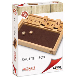 Cierra la caja, shut the box - juego de cálculo con dados para dos o más jugadores