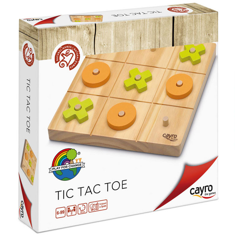 Tic Tac Toe - 3 en raya de madera de Cayro - envío 24/48 h -   tienda de juegos de madera