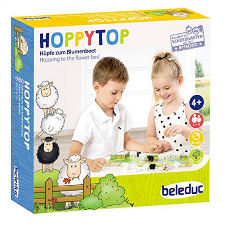 Hoppytop - juego de mesa infantil cooperativo para 2-4 jugadores