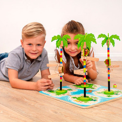 Monkey Rallye - juego de carreras de madera para 2-4 jugadores