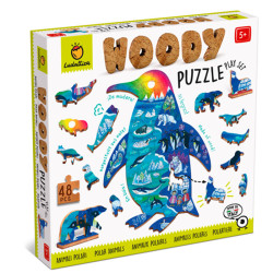 Woody Puzzle Animales Polares - puzle de madera de 48 piezas