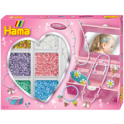 Caja regalo actividades Joyería- 2400 perlas Hama MIDI