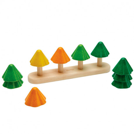 Árboles para contar y clasificar - juguete apilable