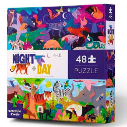 Puzle Opuestos Noche y Día - 48 piezas