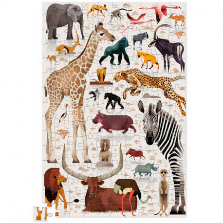 Puzle en lata Animales de África - 150 piezas