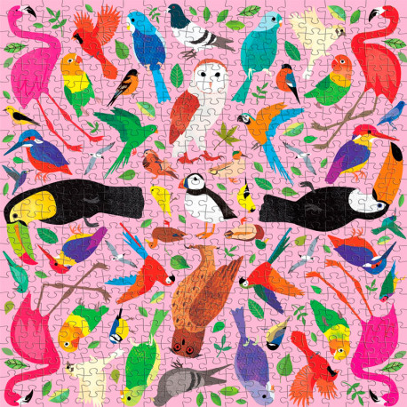 Puzzle Kaleido-Birds - 500 piezas con pájaros