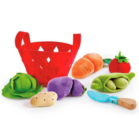 Cesta de verduras de tela