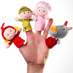 Marionetas de dedo Caperucita Roja