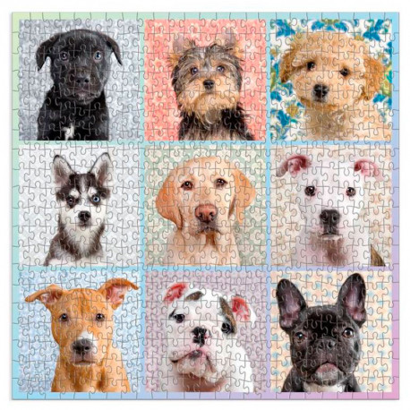 Puzzle Retratos de Perros - 500 piezas