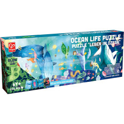 Puzle Vida en el Océano - 200 piezas que brillan en la oscuridad