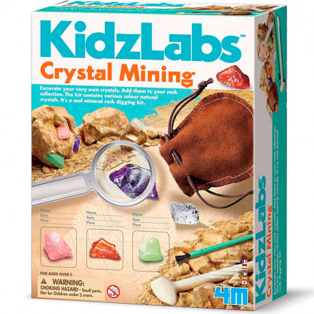KidzLabs -  Kit de excavación Mina de Cristal