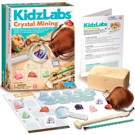 KidzLabs - Kit d'excavació Mina de Cristall