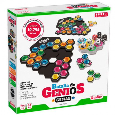 Batalla de Genios GEMAS - juego de lógica para 1-2 jugadores