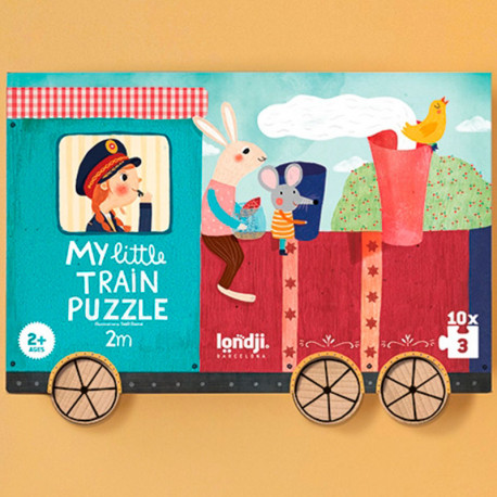 My Little Train Puzzle - 10 puzles  de 3  piezas