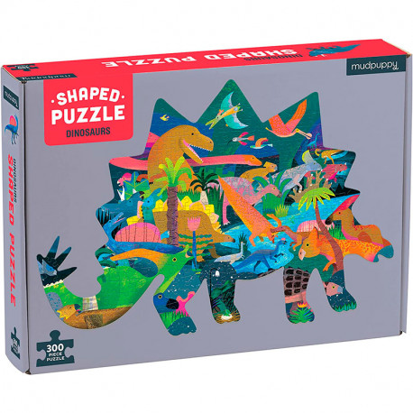 Puzzle Silueta Dinosaurios - 300 pzas.