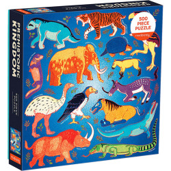 Puzzle Reino Prehistórico - 500 piezas con asombrosos animales