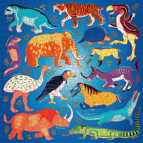 Puzzle Reino Prehistórico - 500 piezas con asombrosos animales