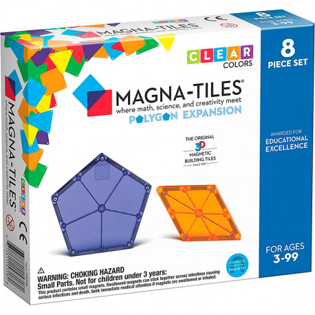 Magna-Tiles Expansión Polígono - set de 8 piezas magnéticas