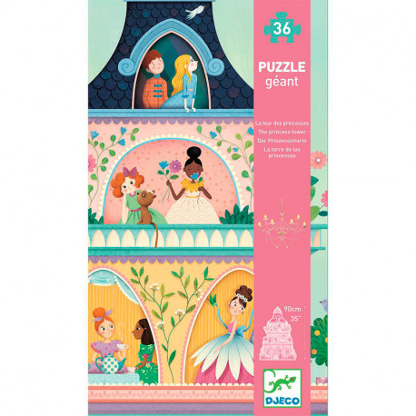 Puzzle gigante La Torre de las Princesas - 36 piezas