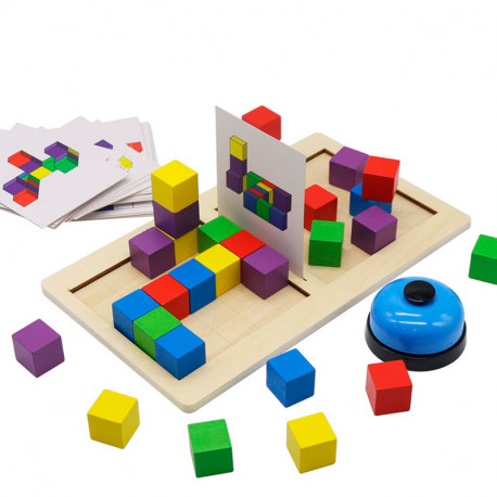 Batalla de construcción con bloques - Juego de razonamiento lógico 3D