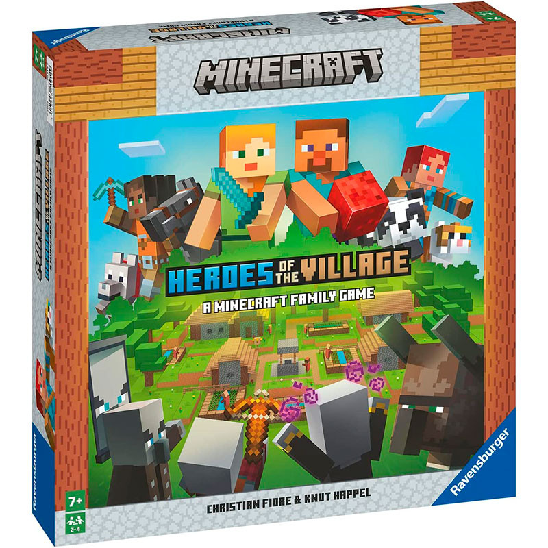 Minecraft Heroes of Village juego mesa Ravensburger - envío 24/48 horas kinuma.com tienda juegos