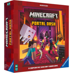 Minecraft Portal Dash - juego de mesa cooperativo para 1-4 jugadores
