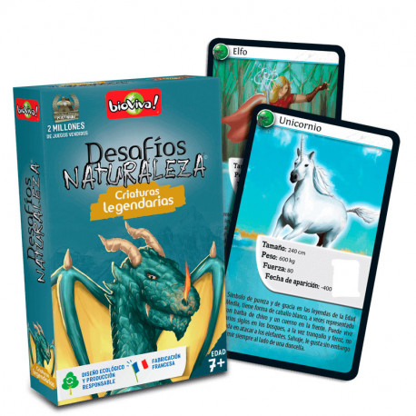 Desafíos de la Naturaleza: Criaturas Legendarias - juego de cartas para 2-6 jugadores