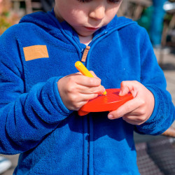 IMAPAD Pocket Rojo - Tablero magnético con bolitas de metal