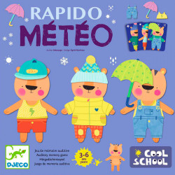Rapido Météo - Juego de memoria auditiva de la colección Cool School