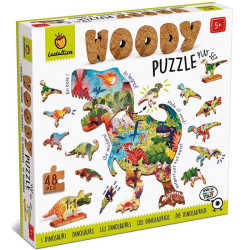 Woody Puzzle Dinosaures - puzle de fusta de 48 peces