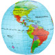 Globo terraqüi inflable 50 cm - El món