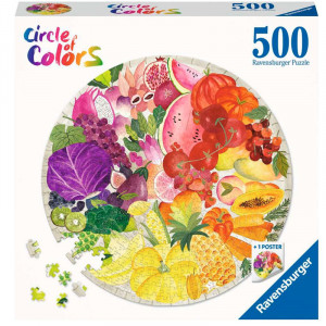 Puzle Circular - Circle of Colors Flors - 500 peces
