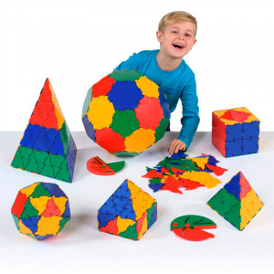 Polydron 266 piezas set de geometrías para el aula - juguete de formas geométricas