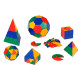 Polydron 266 piezas set de geometrías para el aula - juguete de formas geométricas